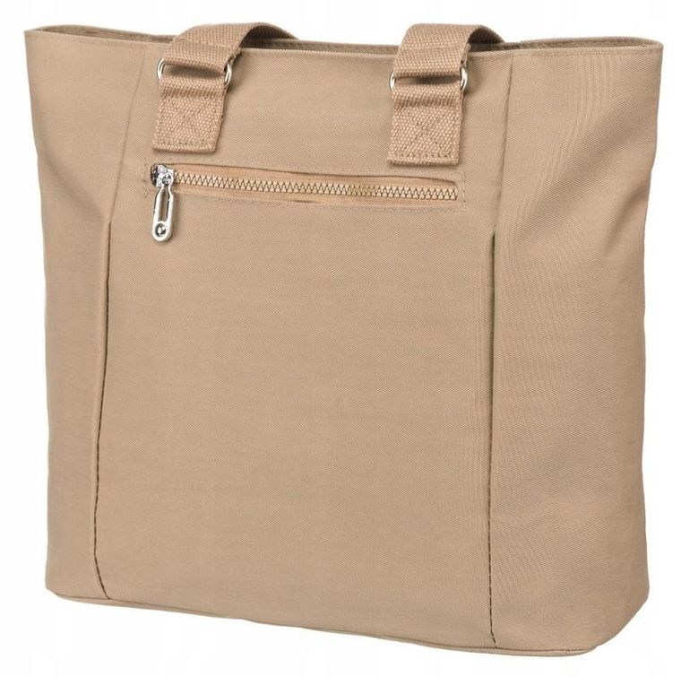 Torebka shopper, beżowa, Peterson