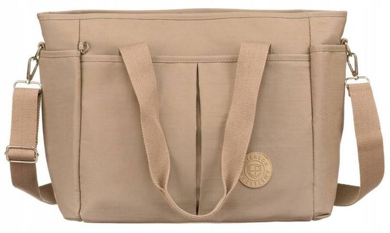 Torebka shopper, beżowa, Peterson