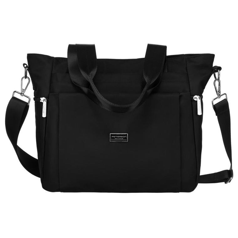 Torebka shopper, czarna, Peterson