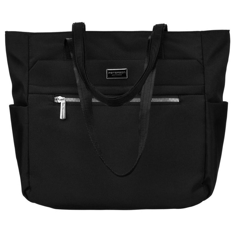 Torebka shopper, czarna, Peterson