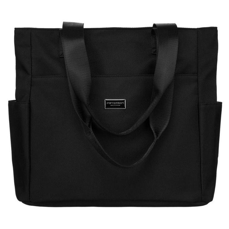 Torebka shopper, czarna, Peterson