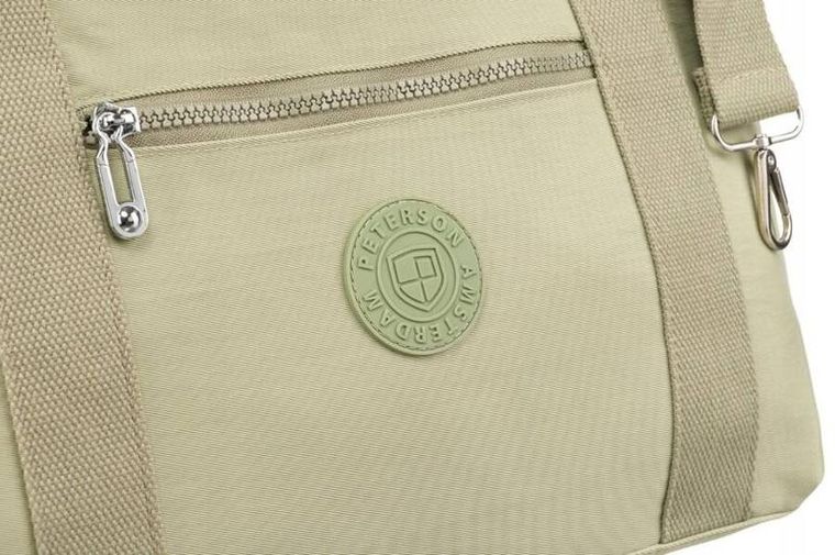 Torebka shopper, jasnozielona, Peterson
