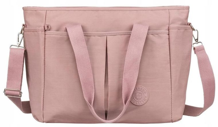 Torebka shopper, różowa, Peterson