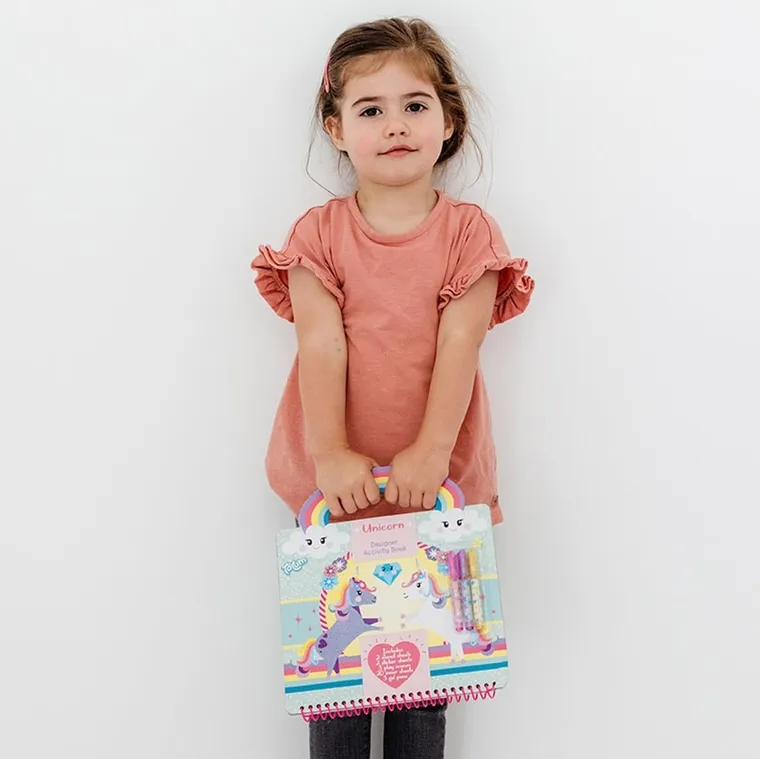 Totum, Unicorn, kreatywny szkicownik z naklejkami i akcesoriami