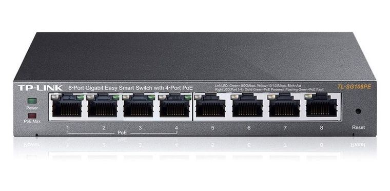 TP-Link, switch, TL-SG108PE
