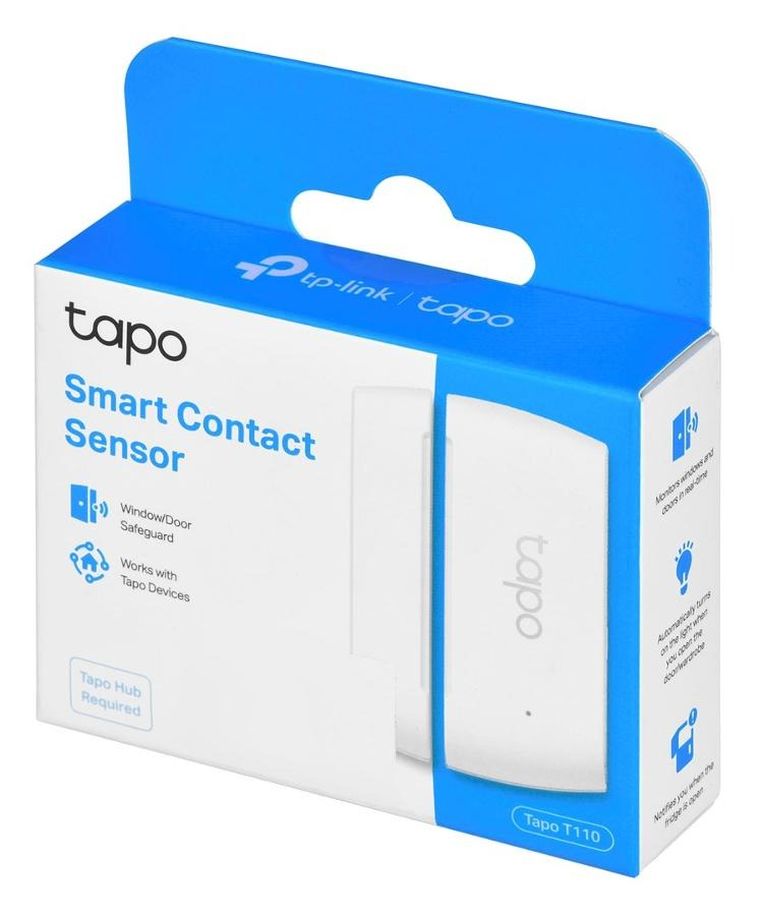 TP-Link, Tapo T110, czujnik magnetyczny otwarcia drzwi/okien, biały