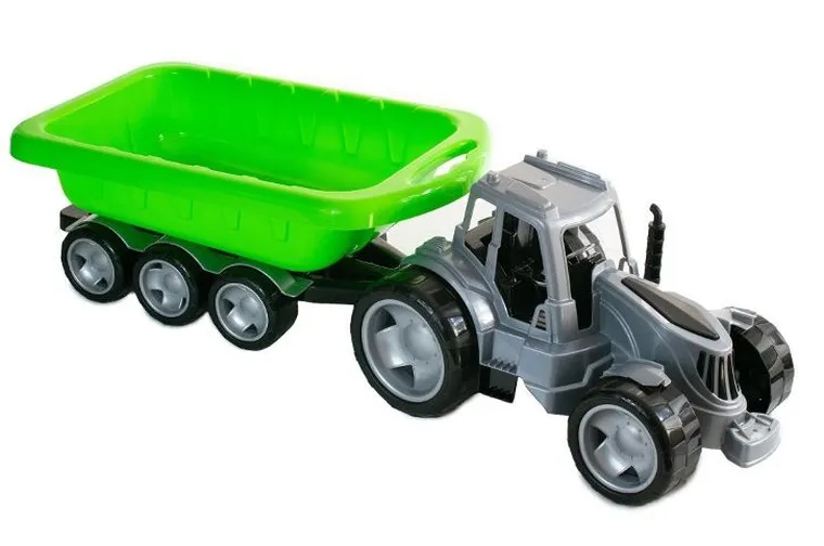 Traktor z przyczepą XXL, pojazd rolniczy, 1 szt.