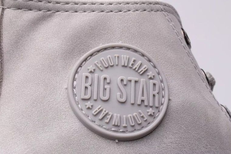 Trampki damskie, ocieplane, szare, Big Star