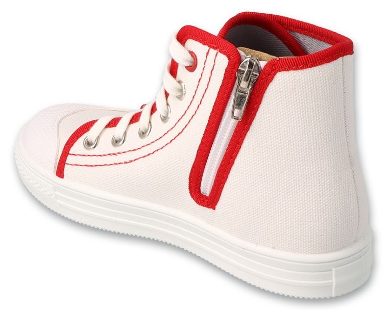 Trampki dziewczęce, białe, Befado