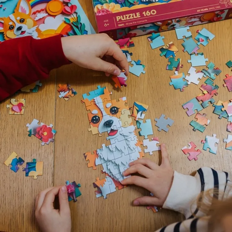 Trefl, 40-lecie, Paper Art, Piesek, puzzle, 160 elementów