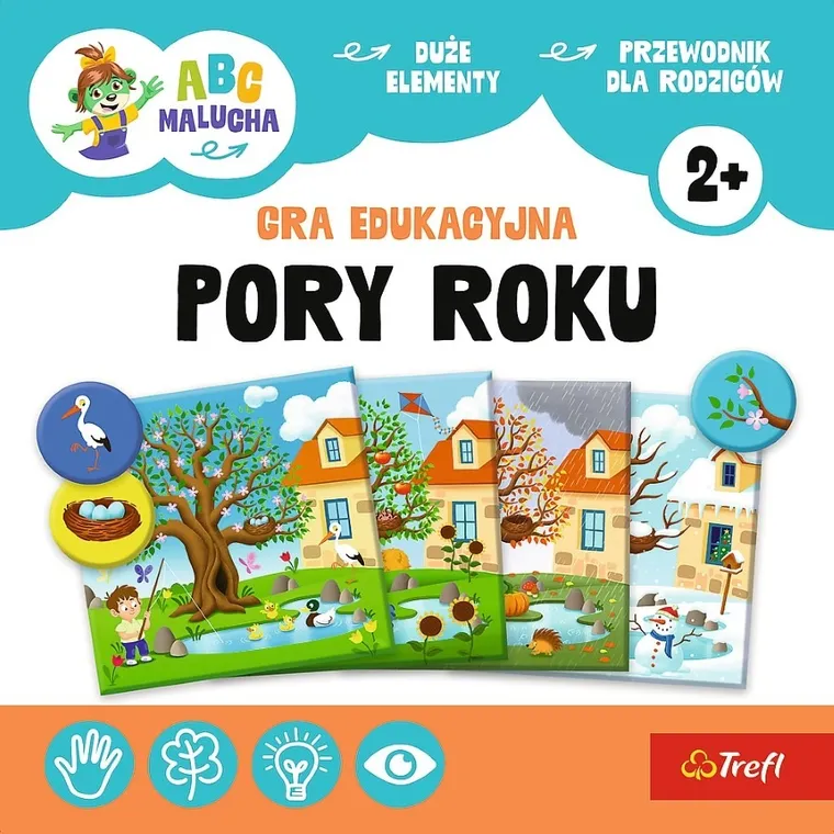 Trefl, ABC Malucha, Rodzina Treflików, Pory Roku, gra edukacyjna