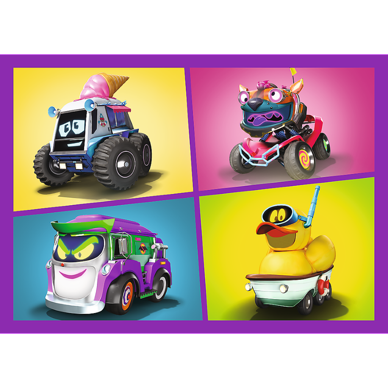 Trefl, Batman, Poznaj Batwheels, puzzle 4w1