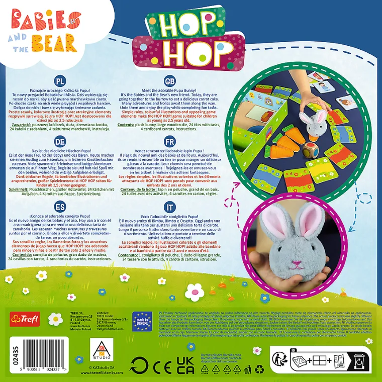 Trefl, Bobaski i Miś, Hop Hop! Moja pierwsza gra