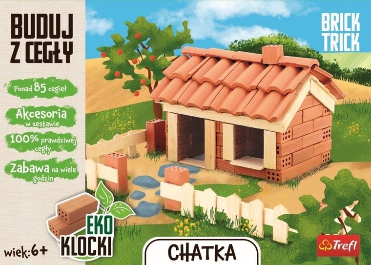 Trefl, Buduj z cegły, Chatka, zestaw kreatywny