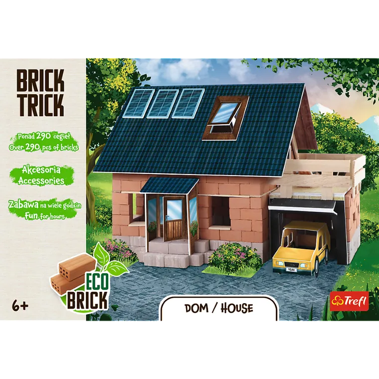 Trefl, Buduj z cegły, Dom, zestaw kreatywny, 290 elementów