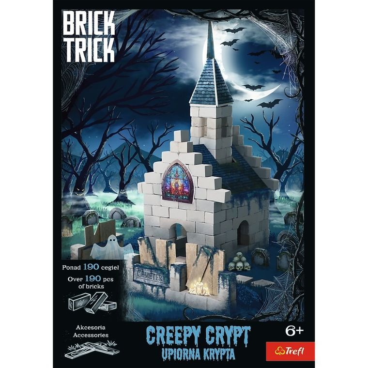 Trefl, Buduj z cegły, Halloween, Upiorna Krypta, zestaw kreatywny