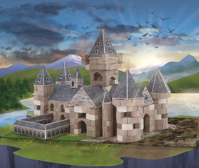 Trefl, Buduj z cegły, Harry Potter, Long Gallery, zestaw kreatywny z akcesoriami, 385 elementów