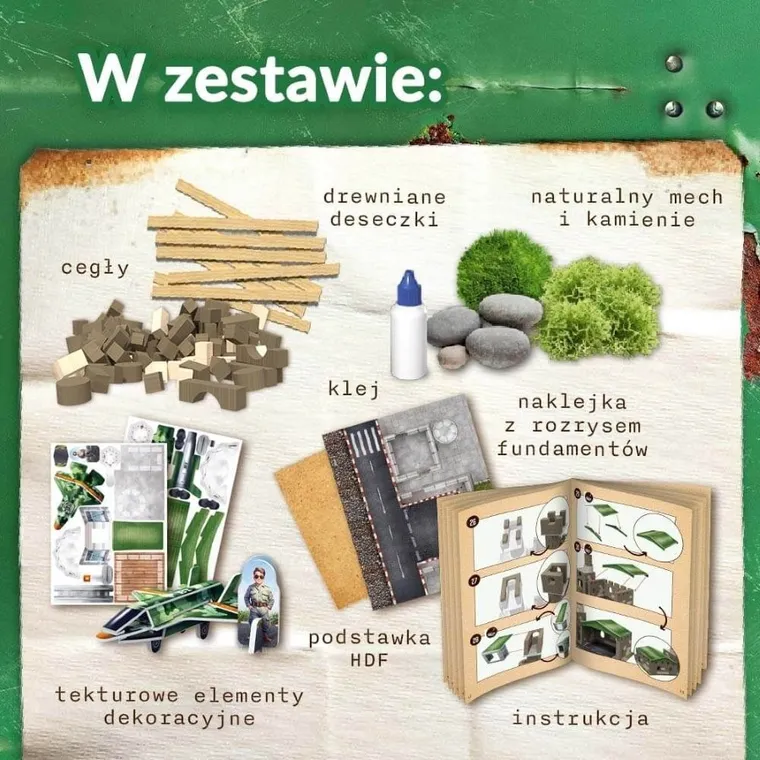 Trefl, Buduj z cegły, Moro, Lotnisko wojskowe, zestaw kreatywny, 360 elementów