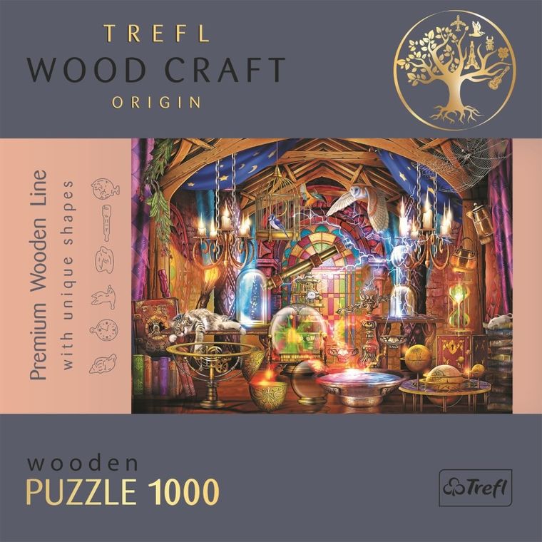 Trefl, Czarodziejska komnata, puzzle drewniane, 1000 elementów