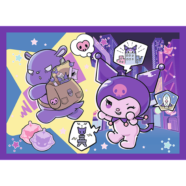 Trefl, Dzień Kuromi, puzzle 4w1