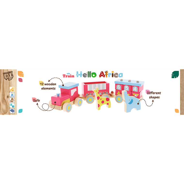 Trefl, Hello Africa, drewniany pociąg