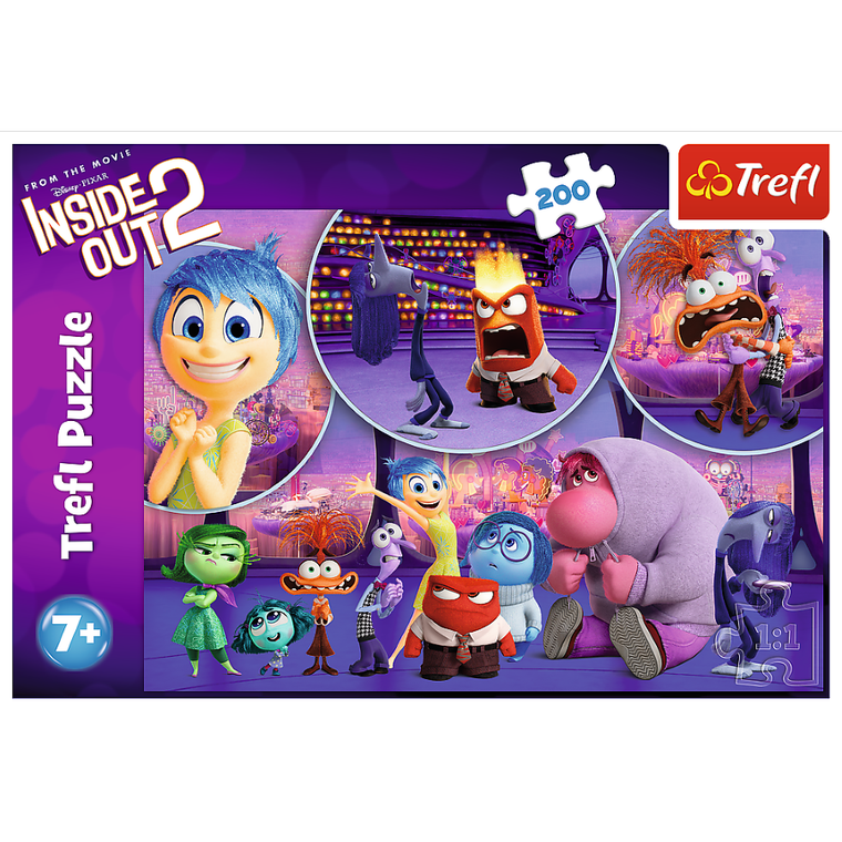 Trefl, Inside Out, Dziecięce emocje, puzzle, 200 elementów