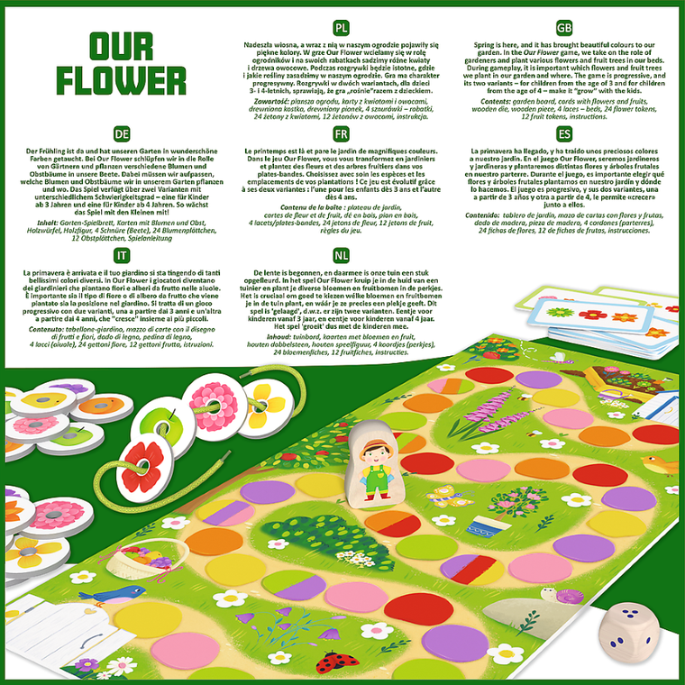 Trefl, Junior Game, Our Flower, gra edukacyjna
