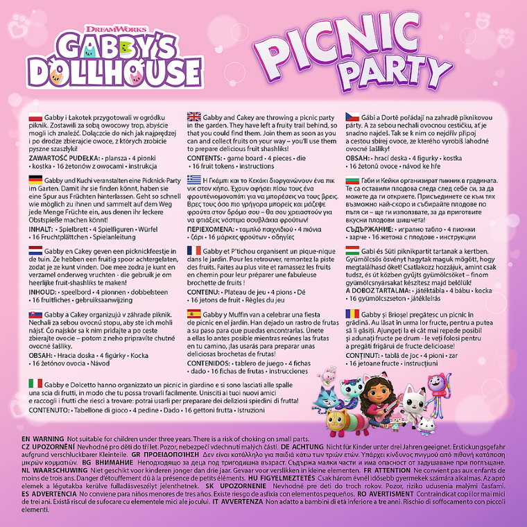 Trefl, Koci Domek Gabi, Picnic Party, gra familijna