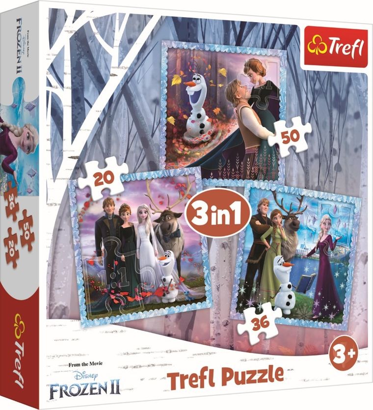 Trefl, Kraina Lodu 2, Magiczna opowieść, puzzle 3w1