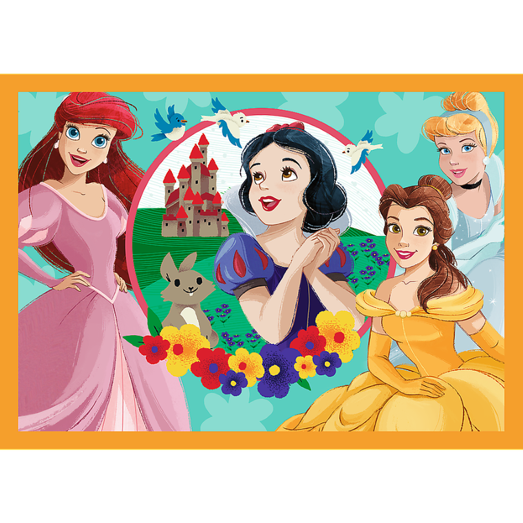 Trefl, Księżniczki Disneya, Bajkowe historie, puzzle 4w1, 207 elementów
