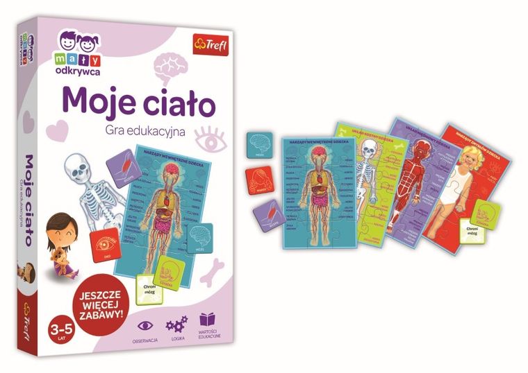Trefl, Mały Odkrywca, Moje ciało, gra edukacyjna
