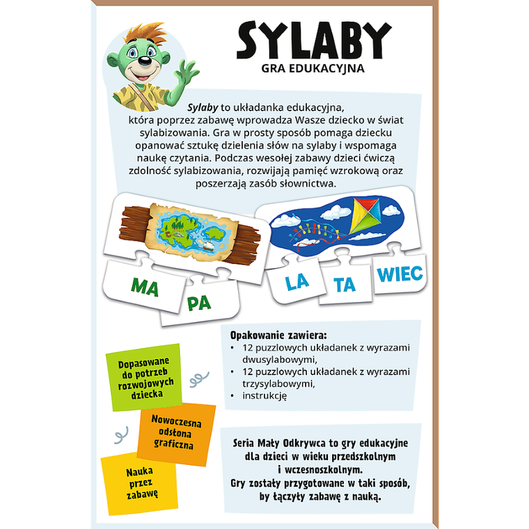 Trefl, Mały Odkrywca, Rodzina Treflików, Sylaby, gra edukacyjna