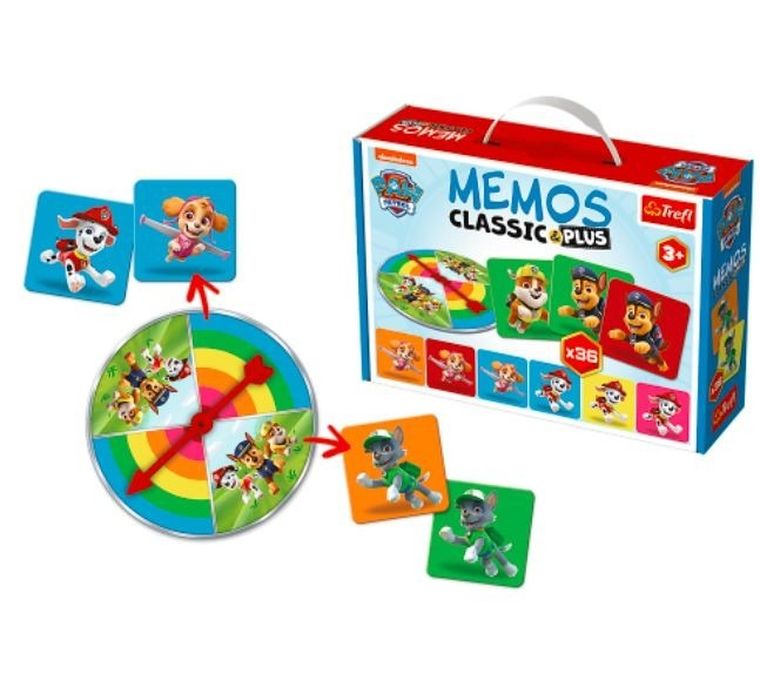 Trefl, Memos Classic & Plus, Psi Patrol, gra familijna