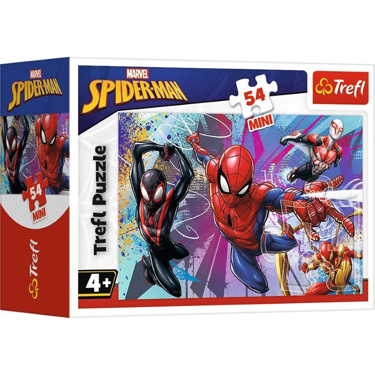 Trefl, Mini, Spider-Man, Zwinność i odwaga, puzzle, 54 elementy