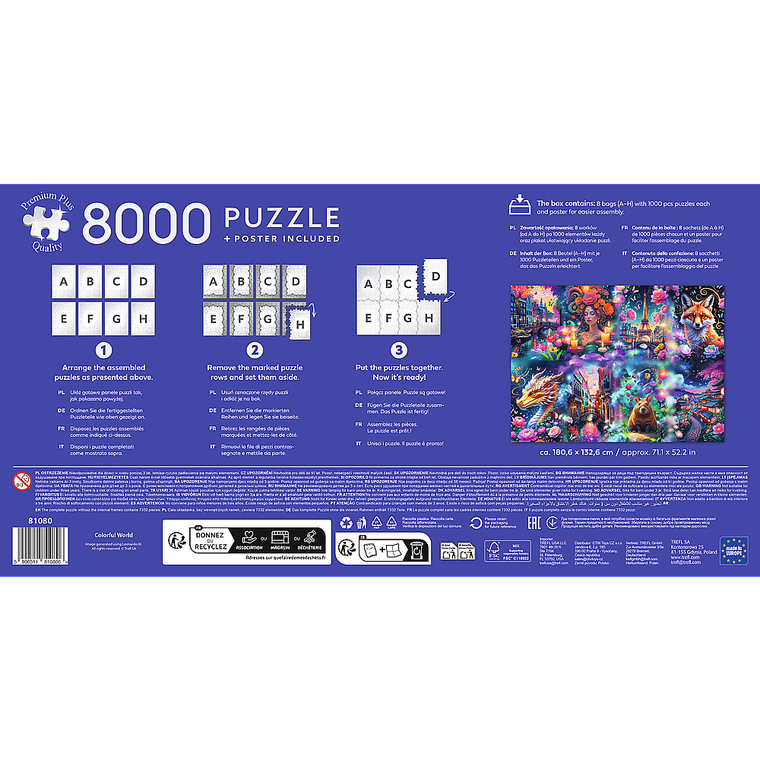 Trefl, Premium Plus, Colorful World, puzzle, 8000 elementów