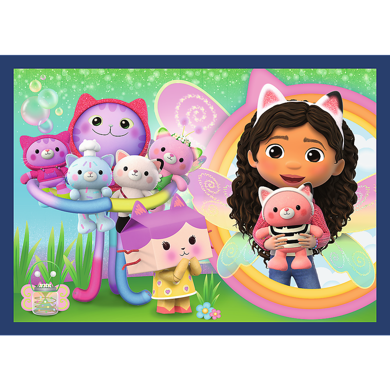 Trefl, Premium Plus Kids, Koci Domek Gabi, Kocie harce, puzzle, 4-88 elementów