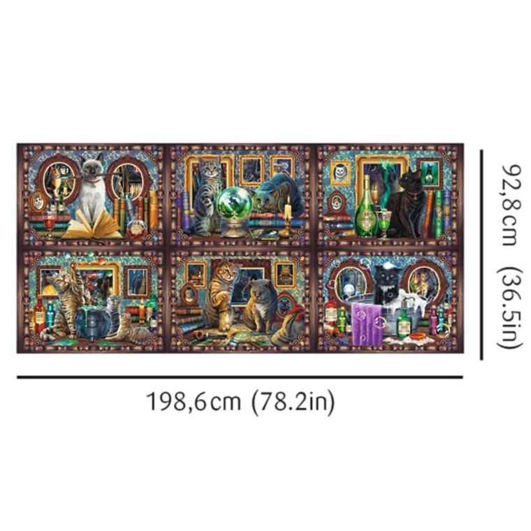 Trefl, Prime UFT, Lisa Parker, Whiskered Wonders, puzzle z plakatem, 9000 elementów