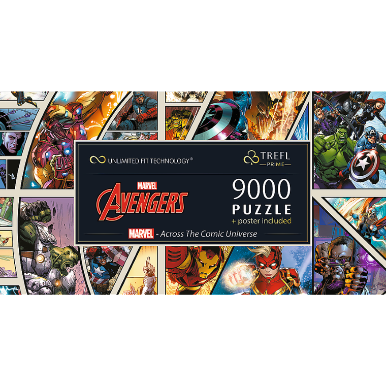 Trefl, Prime UFT, Marvel, Across The Comic Universe, puzzle, 9000 elementów