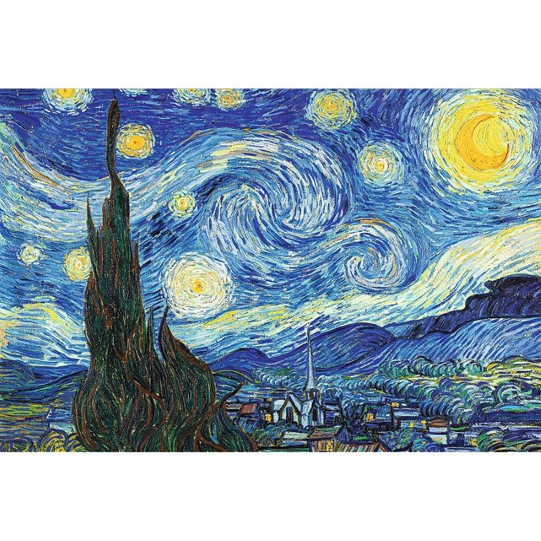 Trefl, PuzzloRama, Gwiaździsta Noc, Vincent van Gogh, puzzle, 500 elementów