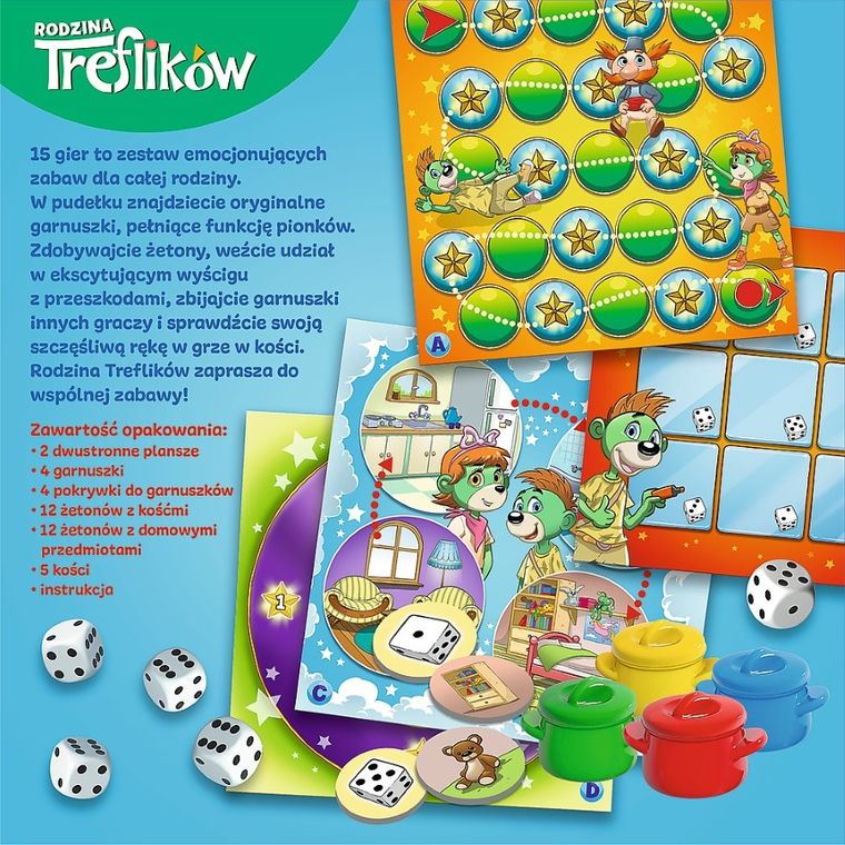 Trefl, Rodzina Treflików, 15 gier familijnych