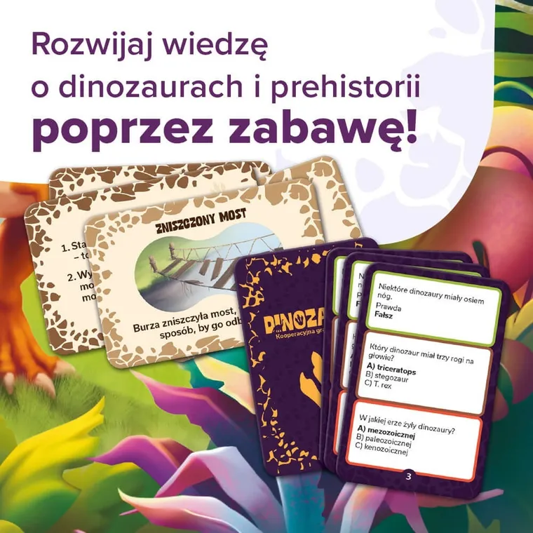 Trefl, Rodzina Treflików, Dinozaury, gra edukacyjna