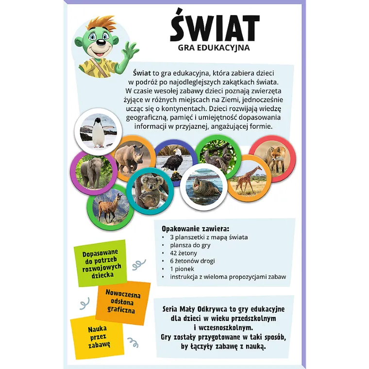Trefl, Rodzina Treflików, Mały Odkrywca, Świat, gra edukacyjna