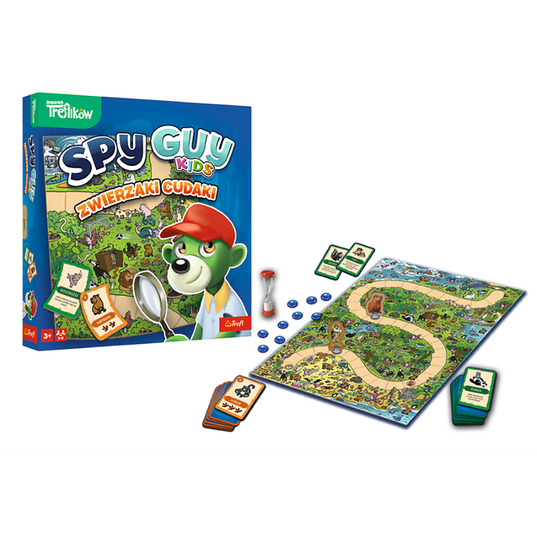 Trefl, Rodzina Treflików, Spy Guy Kids, Zwierzaki Cudaki, gra familijna