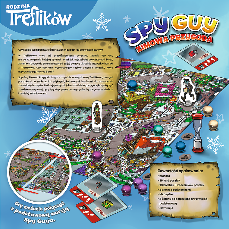 Trefl, Rodzina Treflików, Spy Guy Zimowa Przygoda, gra familijna
