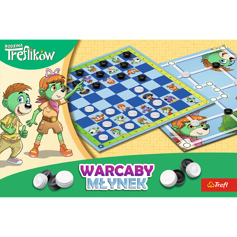 Trefl, Rodzina Treflików, Warcaby i Młynek, gry familijne