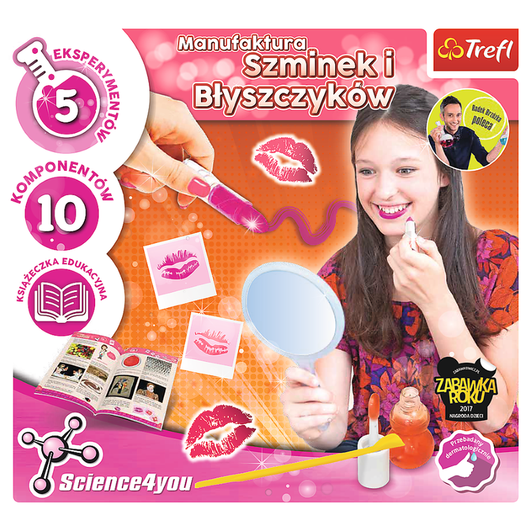 Trefl, Science4You, Manufaktura szminek i błyszczyków, zestaw M