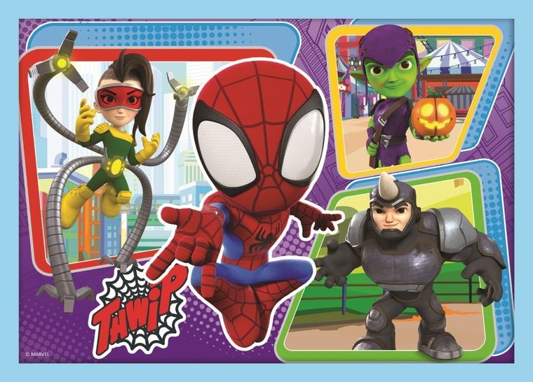 Trefl, Spidey i super-kumple, Ekipa Spidey'a, puzzle 4w1