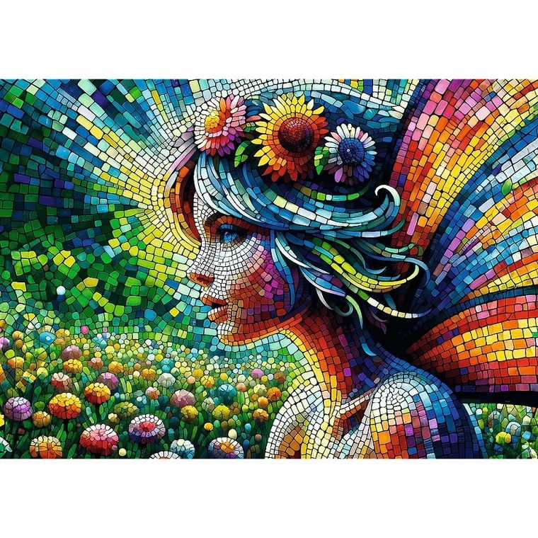 Trefl, Square Box Crystal Fairy, puzzle, 1000 elementów