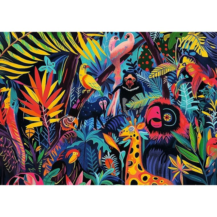 Trefl, Square Box In the Jungle, USA, puzzle, 1000 elementów