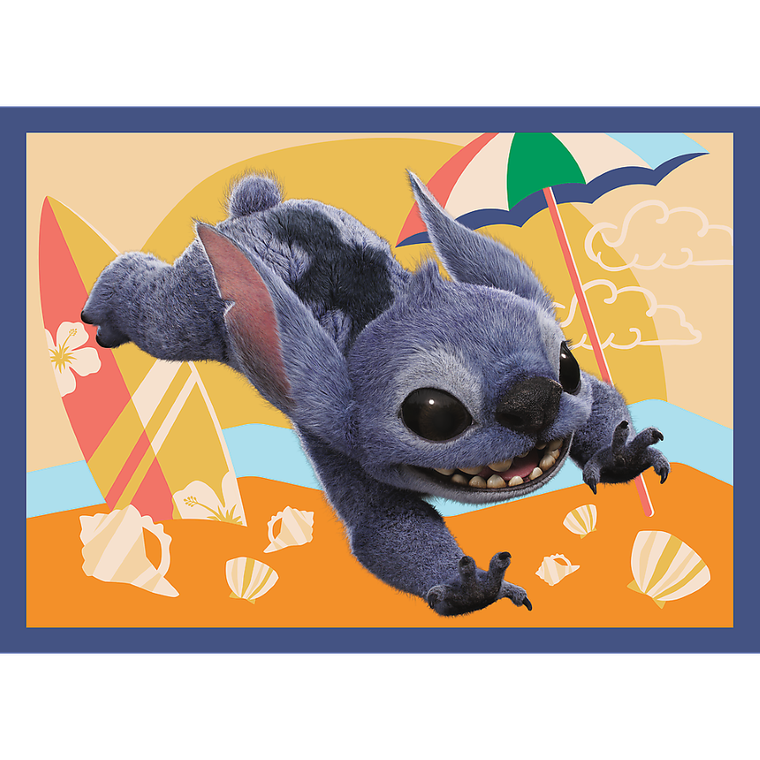 Trefl, Stitch The Movie, Wakacje na Hawajach, puzzle 4w1